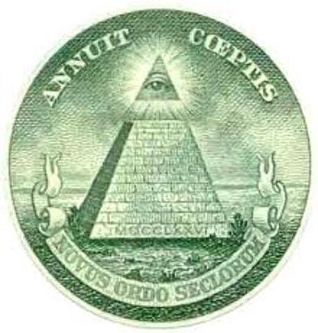 Roosevelt imparte la orden de incluir en el dolar, el ojo que todo lo ve y el lema "Nous Ordo Seclorum"