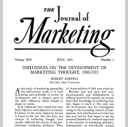 PRIMER ARTÍCULO QUE CONSIDERA EL MARKETING COMO UNA CIENCIA