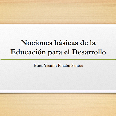 Timeline: Nociones básicas de la Educación para el Desarrollo