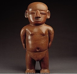 Cántaro escultórico de cerámica Virú