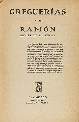 "Greguerías" y viaje a París