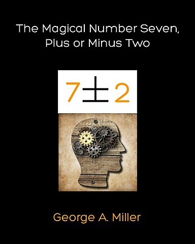 The magical  number seven, plus-or-minus two