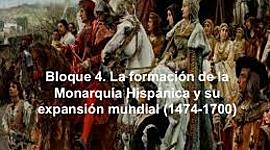 Timeline: UNIDAD 3: La formación de la Monarquía Hispánica y su expansión mundial (1474-1700).