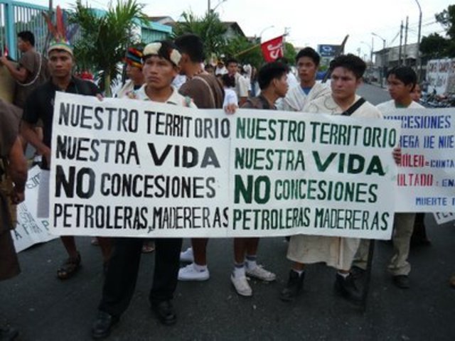Protestas contra la explotación petrolera en selva peruana (Int)