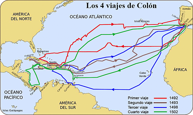Llegada de Colón a América