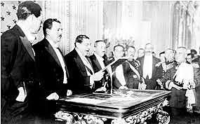 Promulgación de la Constitución y fin el Parlamentarísmo