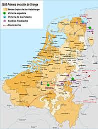 Comienzan los conflictos con los protestantes en los Países Bajos