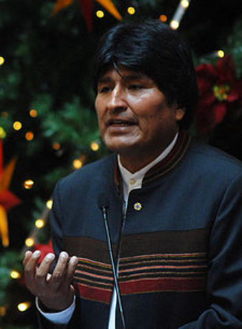 Evo Morales sube a la presidencia de Bolivia
