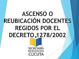 Estatuto de  Profesionalización  Docente  (Decreto  1278)