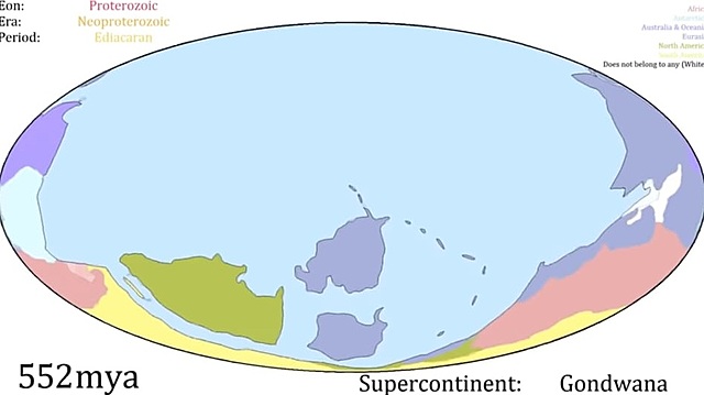 Supercontinente Gondwana ~570Ma ~323 Ma