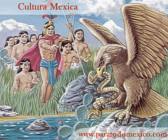 La llegada de los mexicas al lago de Texcoco