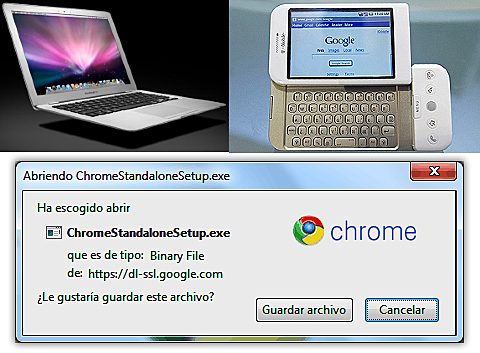 MACKBOOK AIR, G1 y CHROME