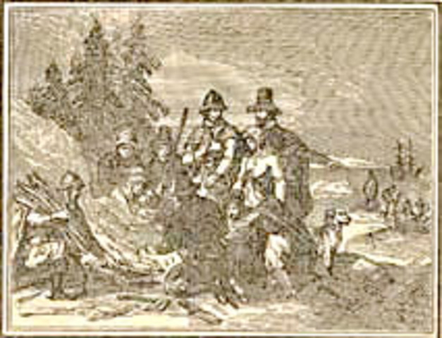 Pilgrims found Plymouth Colony