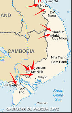 Corte del Norte contra el sur de Vietnam