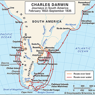 Timeline: Charles Darwin (February 12, 1809 - April 19,1882)
