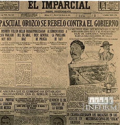 Rebelion de Orozco. Plan de la Empacadora.