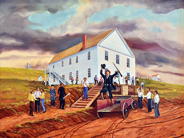 Kansas Voters Reject the Lecompton Constitution