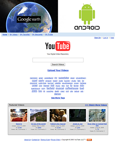 GOOGLE ERTH, YT y ANDROID