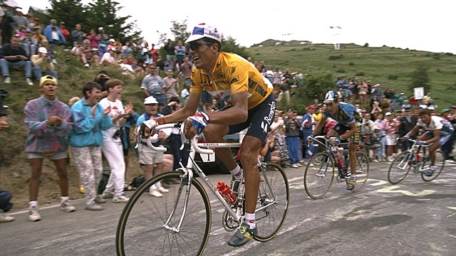 Miguel Indurain gana su primer Tour de Francia de ciclismo