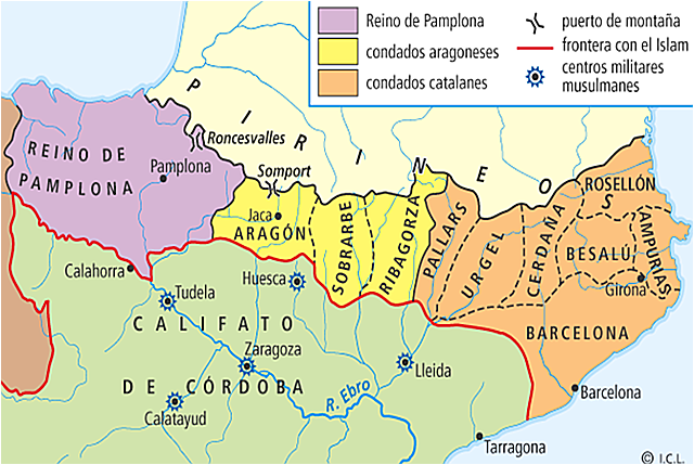 Carlomagno establece la Marca Hispánica