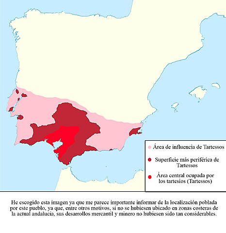 Presencia de los tartesos en la península ibérica