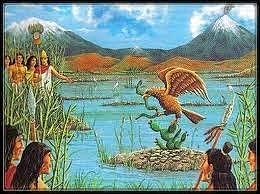 Llegada de Mexicas al lago Texcoco