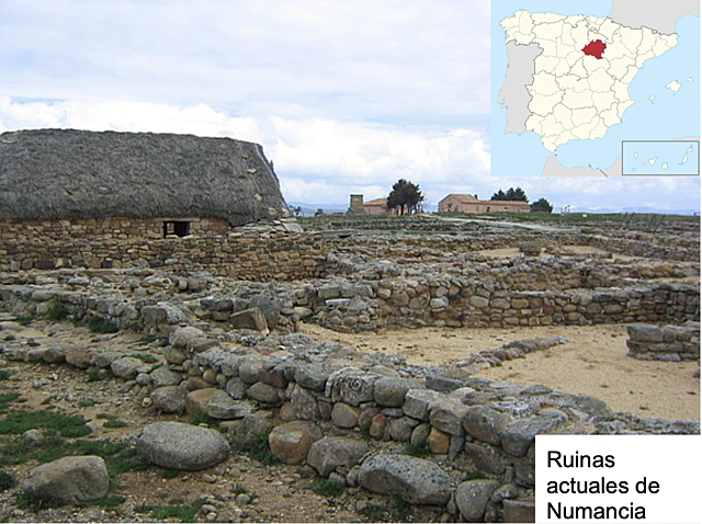 -Guerra celtibérica. Numancia. (Soria) 133 a C.