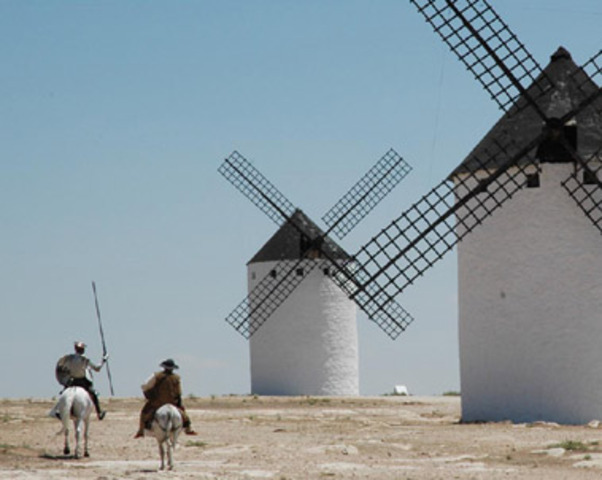 El Quijote y Los Molinos de Viento