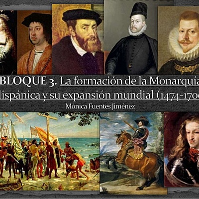 Timeline: La formación de la Monarquía Hispánica y su expansión mundial (1474-1700).