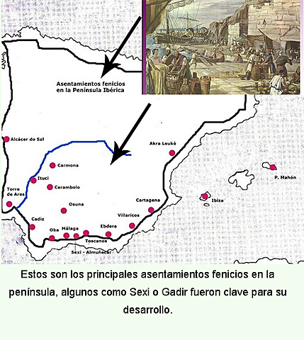 Colonización de los fenicios