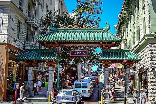 Costruzione di Chinatown a San Francisco