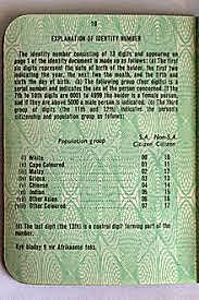 SA: Population Registration Act
