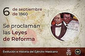 Se proclaman las Leyes de Reforma