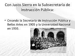 Creacion de la Secretaría de Instrucción Pública y Bellas Artes