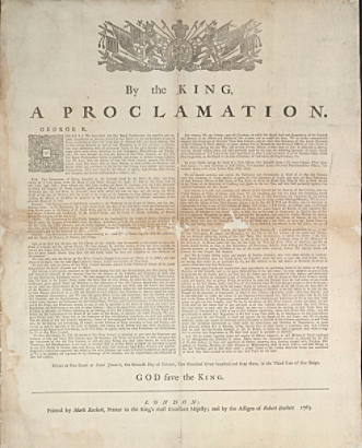 Cause 2: Proclamation of 1763