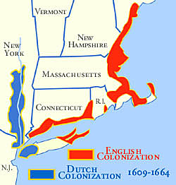 The Dutch claim New Netherland