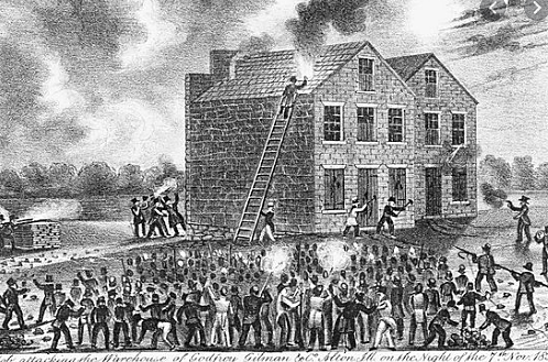 Pro-Slavery Mob Attack