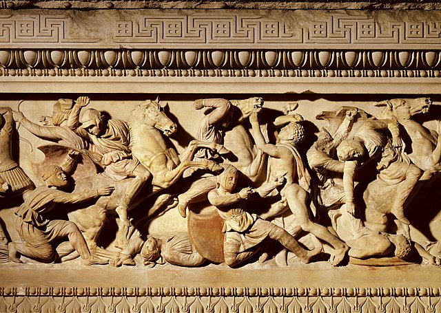 El rey macedonio Alejandro Magno derrota a Dario III, poniendo fin al imperio persa.