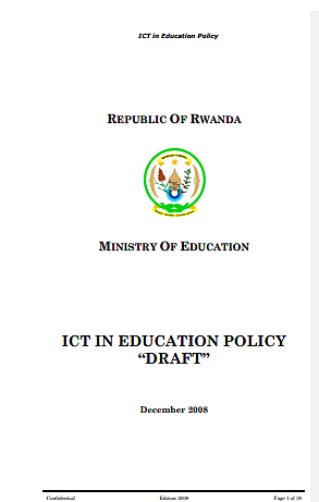 Draft: ICT in education policy