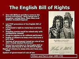 english bill of rights
