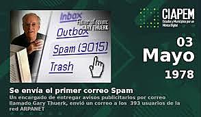 SE ENVÍA EL PRIMER SPAM