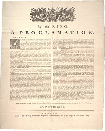 Cause 2: Proclamation of 1763 (1763)