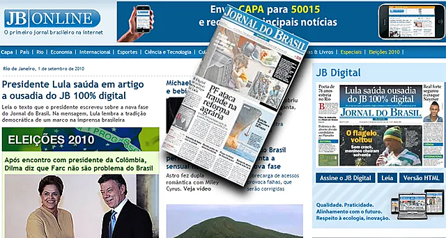 Primer diario digital de Brasil.