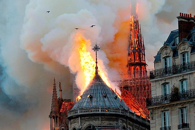Notre Dame Burning