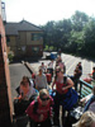 Arriving at the Dorms in Surrey