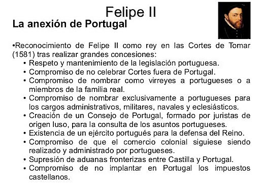 Felipe II accede al trono de Portugal