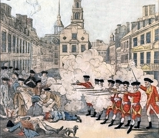 The Boston massacre