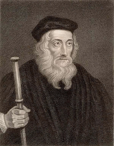 John Wycliffe argued the Bible was the highest religious authority – not the Pope