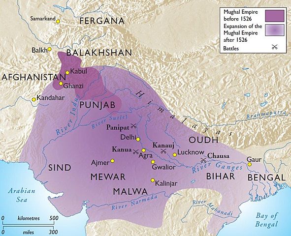 The Mughal Empire began in Northern India