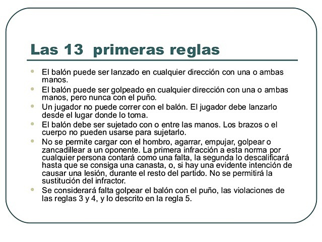 Se fundan las reglas definitivas